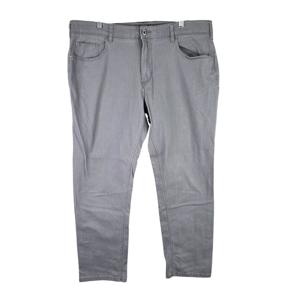 Mens Iron Co Gray Denim Pants Cotton Blend Stretch Size 38x32